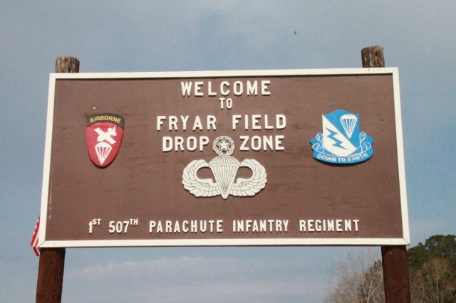 Fryar Field- Drop Zone for airborne training jumps