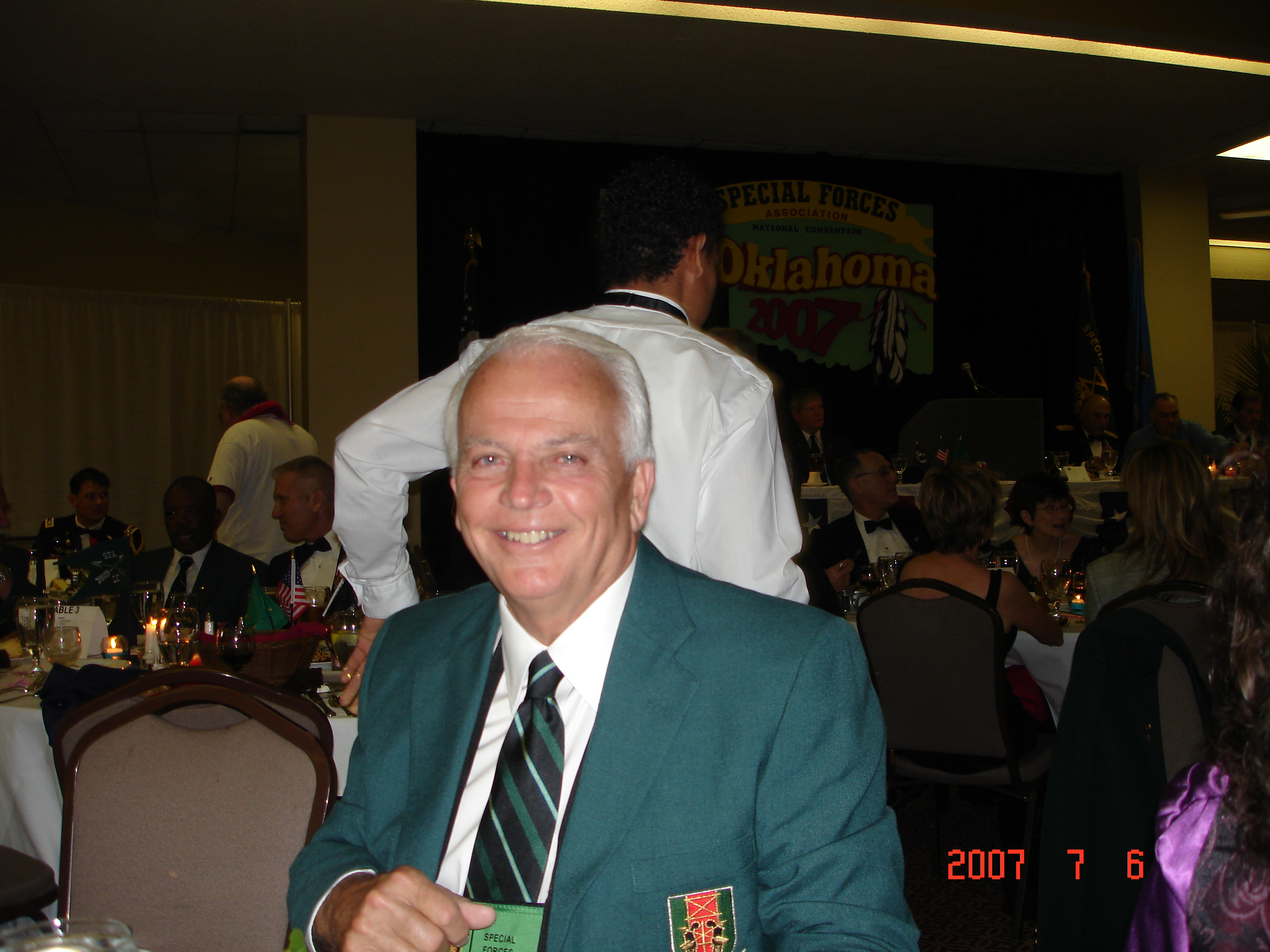 Jerry Cooper at the 2007 Special Forces Convention banquet in Oklahoma City, Oklahoma July 6, 2007.